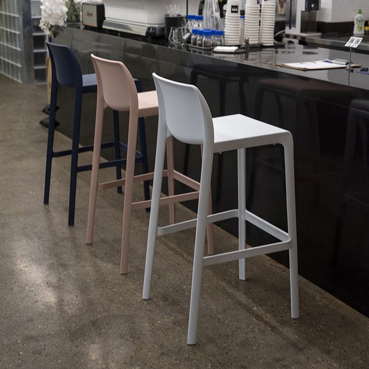 Contemporary Macron Counter Stools Armless Indoor Plastic Bar Stool for Kitchen Clearhalo 'Bar Furniture' 'Bar Stools' 'bar_stools' 'furn' 'furn_bar_stools' 'furniture_bar_stools' 'Kitchen & Dining Furniture' 'kitchen&dining_furn' 'kitchen' 'kitchen_furn' Furniture' 1200x1200_5cc81254-d011-4eee-99d2-83c5d7a239de