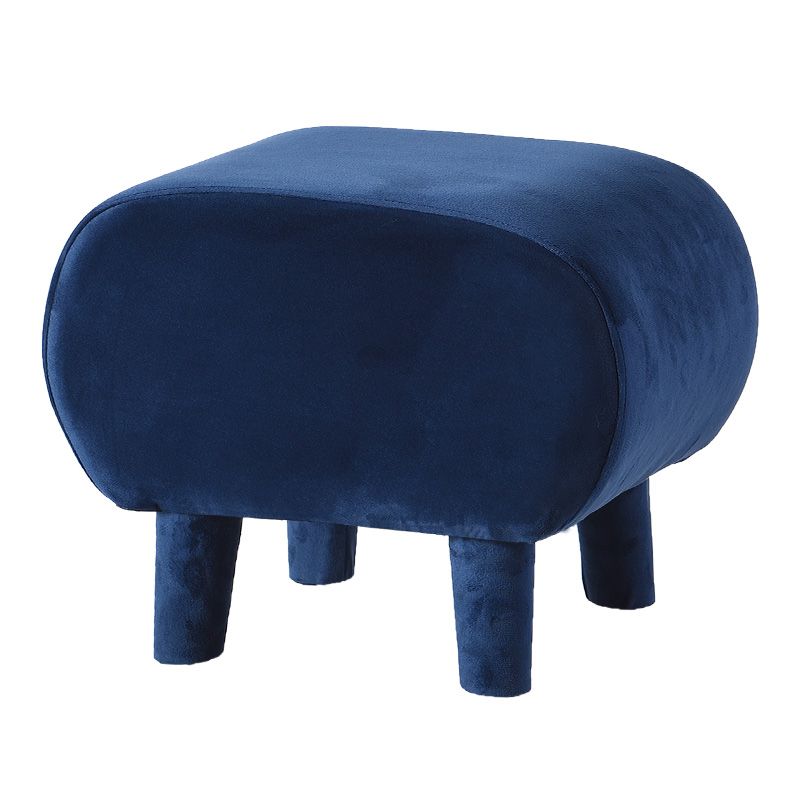 Modern Stain Resistant Standard Oval Dark Blue Velvet Indoor Pouf Clearhalo 'furn' 'furn_ottomans_poufs' 'Furniture' 'Living Room Furniture' 'Ottomans & Poufs' 'ottomans_poufs' 1200x1200_5cc8bdef-33a3-46d1-b397-74012db24a6f