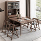 Modern Rectangle Folding Wood Dining Table for Small Space with Storage Clearhalo 'Dining Tables & Seating' 'Dining Tables' 'dining_table' 'furn' 'furn_dining_table' 'Furniture' 'Kitchen & Dining Furniture' 1200x1200_5cc9010b-68a2-4e71-b477-50778ab98f4d