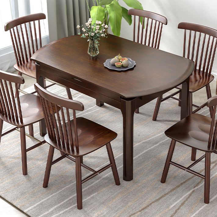Modern Style Solid Wood Dining Table Round Table with 4 Legs for Home Use Clearhalo ' dining_table' 'Dining Tables & Seating' 'Dining Tables' 'furn' 'furn_dining_table' 'Furniture' 'furniture_dining_table' 'Kitchen & Dining Furniture' 'kitchen&dining_furn' 'kitchen' 'kitchen_dining_table' 1200x1200_5ccb8157-2b75-43e9-9e06-d138ae708ae5