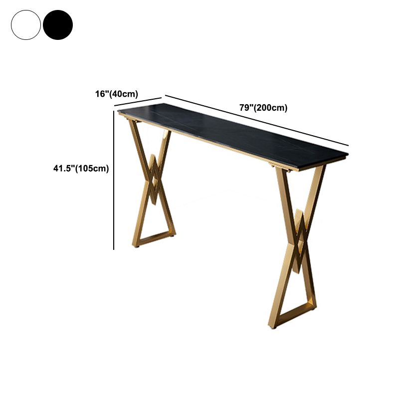 Glam 1/2/3 Pieces Sintered Stone Bar Table Set Rectangular Counter Set for Home Use Clearhalo 'Bar Furniture' 'furn' 'furn_home_bar_bar_sets' 'Furniture' 'Home Bars & Bar Sets' 'home_bar_bar_sets' 'Kitchen & Dining Furniture' 1200x1200_5cccc410-6d2d-4f81-bbf9-0f0435338fbc