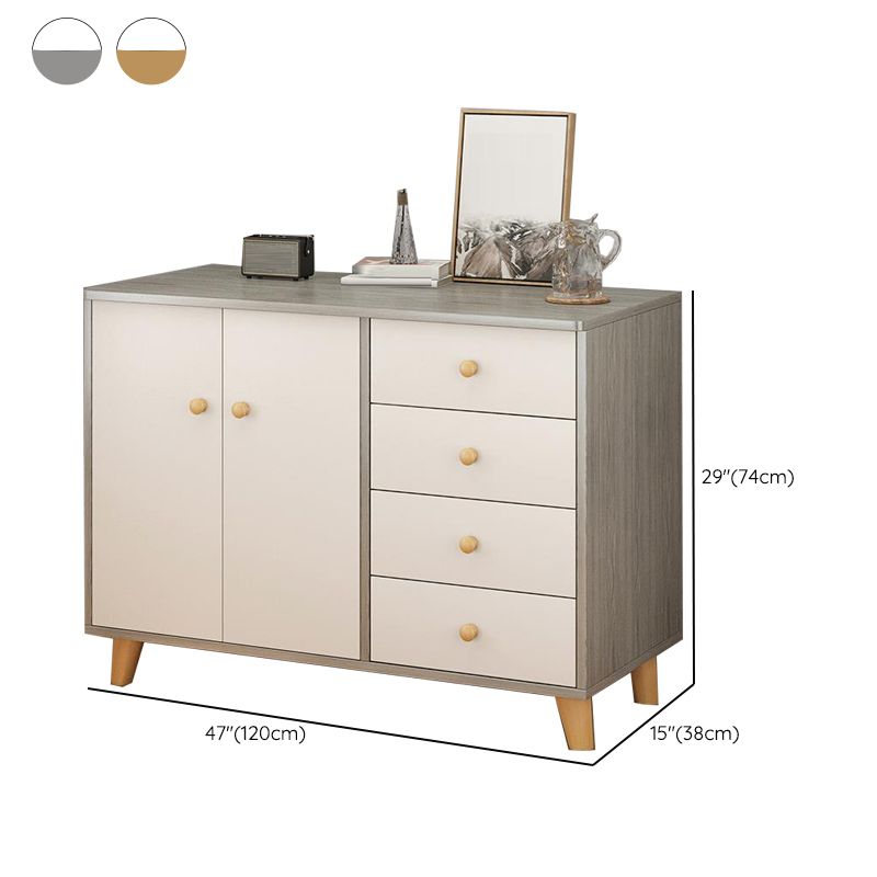 Cofre de almacenamiento de madera ultra moderna de 14.82 pulgadas de ancho de almacenamiento de almacenamiento