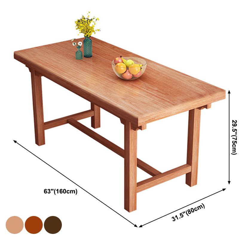 Modern Solid Wood Standard Dining Table Kitchen Rectangle Dining Table with Trestle Base Clearhalo ' dining_table' 'Dining Tables & Seating' 'Dining Tables' 'furn' 'furn_dining_table' 'Furniture' 'furniture_dining_table' 'Kitchen & Dining Furniture' 'kitchen&dining_furn' 'kitchen' 'kitchen_dining_table' 1200x1200_5ccd9841-e562-4d3d-a164-58a6c686b11e