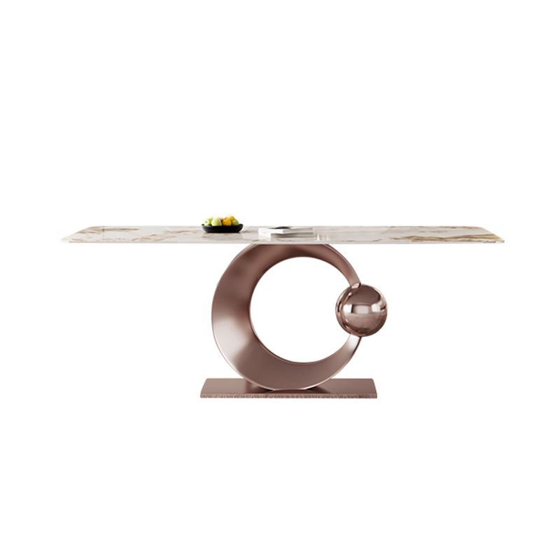 Modern Style Sintered Stone Dining Table Set 1/4/5/7/9 Pieces Dining Set for Home Use Clearhalo 'Dining Room Sets' 'Dining Tables & Seating' 'dining_room_set' 'furn' 'furn_dining_room_set' 'Furniture' 'Kitchen & Dining Furniture' 1200x1200_5cce0ff9-75e4-407b-bbae-00bf535327d7