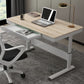 Zeitgenössischer Stand Desk Converter White Metal Trestle Base Desk für Büro