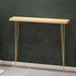 Rectangle Shape Contemporary Console Table Natural Console Sofa Table with 2 Legs