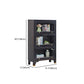 Glam Style Standard Bookshelf Solid Wood Shelf Bookcase with Doors Clearhalo 'Bookcases' 'furn' 'furn_bookcases' 'Furniture' 'furniture_bookcases' 'kitchen' 'kitchen_bookcases' 'Living Room Furniture' 'Office Furniture' 1200x1200_5ccf583e-abee-48e6-bf05-3ade2c2fa859