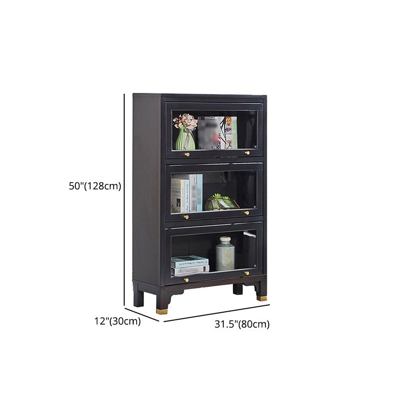 Glam Style Standard Bookshelf Solid Wood Shelf Bookcase with Doors Clearhalo 'Bookcases' 'furn' 'furn_bookcases' 'Furniture' 'furniture_bookcases' 'kitchen' 'kitchen_bookcases' 'Living Room Furniture' 'Office Furniture' 1200x1200_5ccf583e-abee-48e6-bf05-3ade2c2fa859