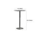 Table de salle à manger ronde en acier inoxydable, table de bar sur pied extérieur-intérieur