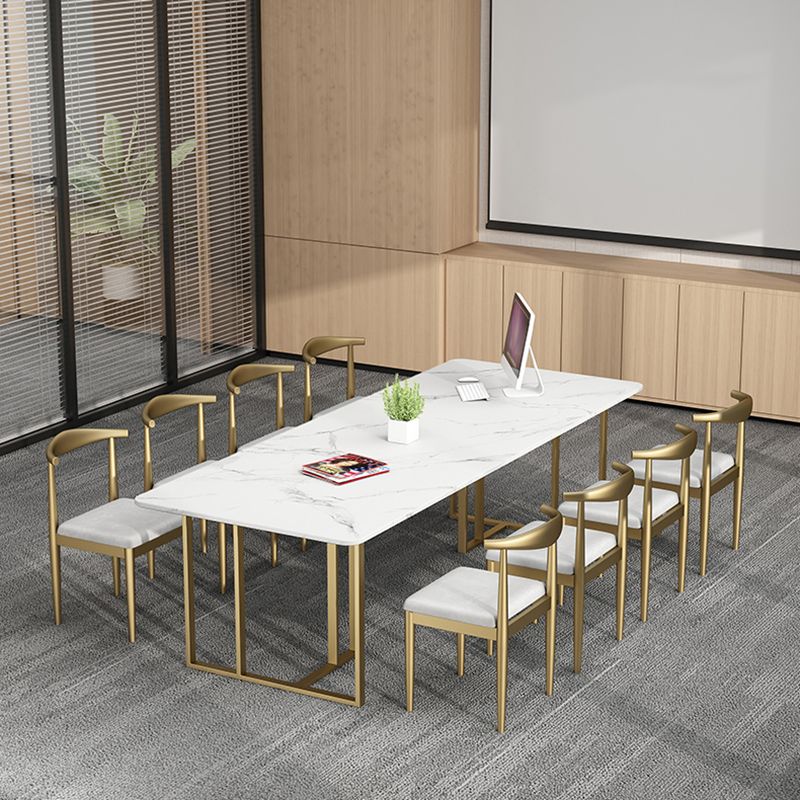 Minimalist Rectangle Shape Dining Table Sintered Stone Standard Dining Table for Kitchen Clearhalo ' dining_table' 'Dining Tables & Seating' 'Dining Tables' 'furn' 'furn_dining_table' 'Furniture' 'furniture_dining_table' 'Kitchen & Dining Furniture' 'kitchen&dining_furn' 'kitchen' 'kitchen_dining_table' 1200x1200_5cd05dc4-638d-4a36-85b7-3594e6911b7a