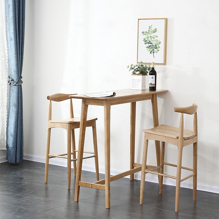 Solid Wood Counter Height Dining Table Modern Patio Bar Table Clearhalo 'Bar Furniture' 'Bar Tables' 'bar_tables' 'furn' 'furn_bar_tables' 'Furniture' 'Kitchen & Dining Furniture' 1200x1200_5cd0974f-30b7-4084-b20f-d4030d468591