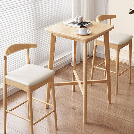 23.6 "X23.6" X41.3 "Rubberen Wood Solid Wood Bar Tafel voor keuken eetkamer