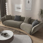 28.3" Linen/Microfiber/Faux Leather Square Arm Sofa& Chaise Lounge for Living Room Clearhalo 'furn' 'furn_sectionals' 'Furniture' 'furniture_sectionals' 'kitchen' 'kitchen_sectionals' 'Living Room Furniture' 'Sectionals' 1200x1200_5cd28ecf-abe8-46c3-9c2f-2eead4b8b74c