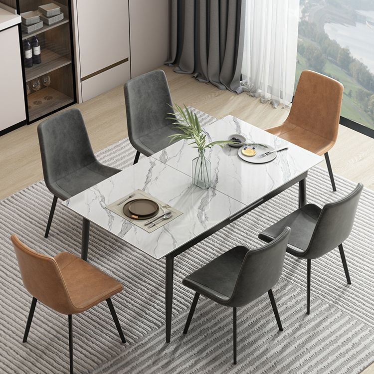 Tavolo da pranzo industriale del sito da pranzo in pietra top estendibile tavolo da pranzo