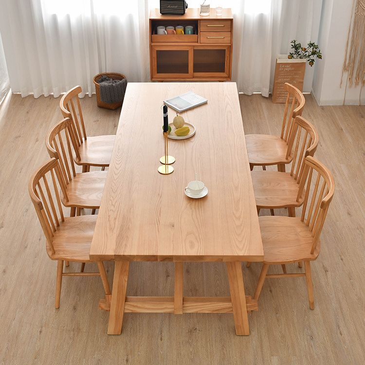 Modern 1/2/3/5/7 Pieces Dinette Set Solid Wood Dining Table and Dining Chairs Clearhalo 'Dining Room Sets' 'Dining Tables & Seating' 'dining_room_set' 'furn' 'furn_dining_room_set' 'Furniture' 'furniture_dining_room_set' 'Kitchen & Dining Furniture' 1200x1200_5cd4f8ae-dba2-41d7-8333-6368b73db55c