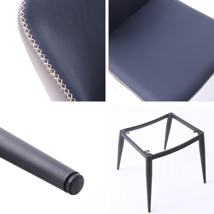 Modern Restaurant Faux Leather Side Chair Matte Finish Wingback Dining Chair Clearhalo ' kitchen&dining_furn' 'Dining Chairs' 'Dining Tables & Seating' 'dining_chair' 'furn' 'furn_dining_chair' 'Furniture' 'furniture_dining_chair' 'Kitchen & Dining Furniture' 'kitchen' 1200x1200_5cd50101-1596-4af6-934c-a59047f80012