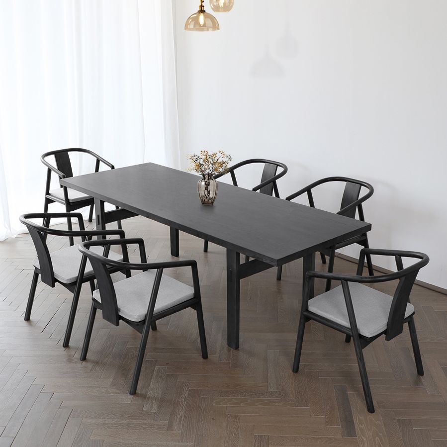 Traditional Style Ash Wood Chairs Kitchen Slat Back Arm Single Chair Clearhalo ' kitchen&dining_furn' 'Dining Chairs' 'Dining Tables & Seating' 'dining_chair' 'furn' 'furn_dining_chair' 'Furniture' 'furniture_dining_chair' 'Kitchen & Dining Furniture' 'kitchen' 1200x1200_5cd52a90-436c-4899-9be9-7f23a8dd9cbe