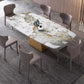 Contemporary Sintered Stone Dining Table Set 1/3/4/5/7 Pieces Dining Set for Home Clearhalo 'Dining Room Sets' 'Dining Tables & Seating' 'dining_room_set' 'furn' 'furn_dining_room_set' 'Furniture' 'furniture_dining_room_set' 'Kitchen & Dining Furniture' 1200x1200_5cd6b6d7-e792-47a8-896c-e40b28ae82ba
