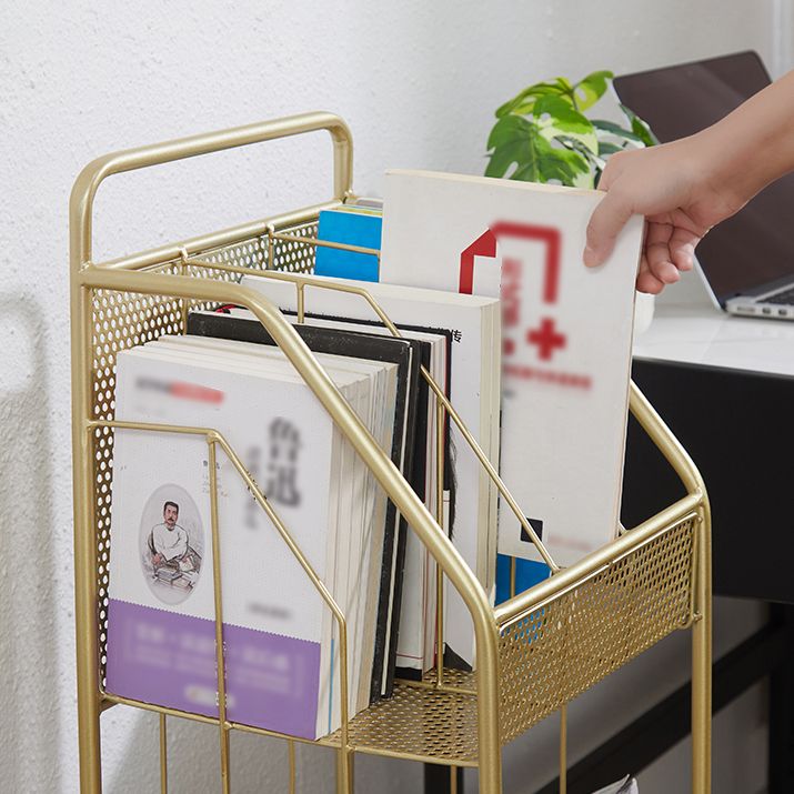 13.8"L Glam Style Bookcase Open Back Shelf Bookcase for Office and Study Room Clearhalo 'Bookcases' 'furn' 'furn_bookcases' 'Furniture' 'furniture_bookcases' 'Office Furniture' 1200x1200_5cdaa11b-b9e4-4684-9b23-c430c34c85fa