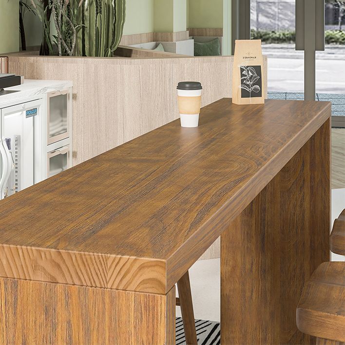 Rectangle Rectangle Table de table de barres massifs 1/4/5/7