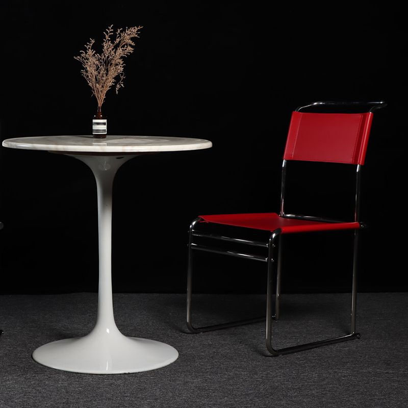 Sedia task in pelle finta moderna sedia di lavoro senza braccio posteriore