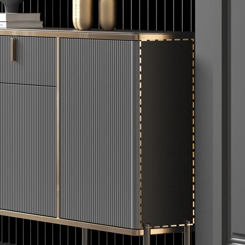 Armoire à buffet de salon en pierre armoire à serveur buffet moderne avec stockage et tiroir