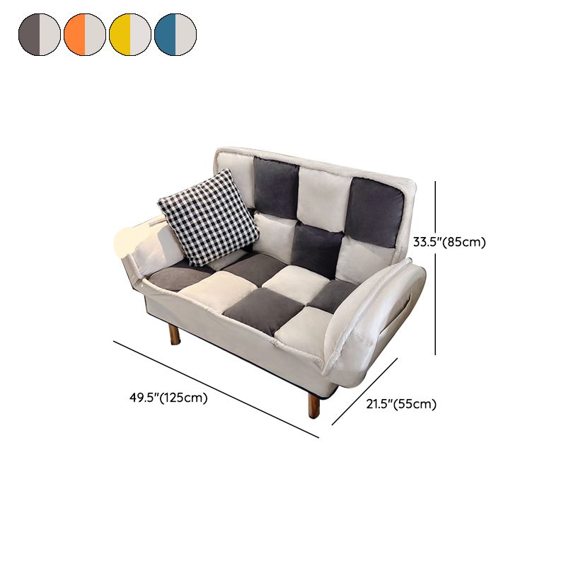 Flared Arm Loveseat Sofa Apartment Arm Settee for Living Room