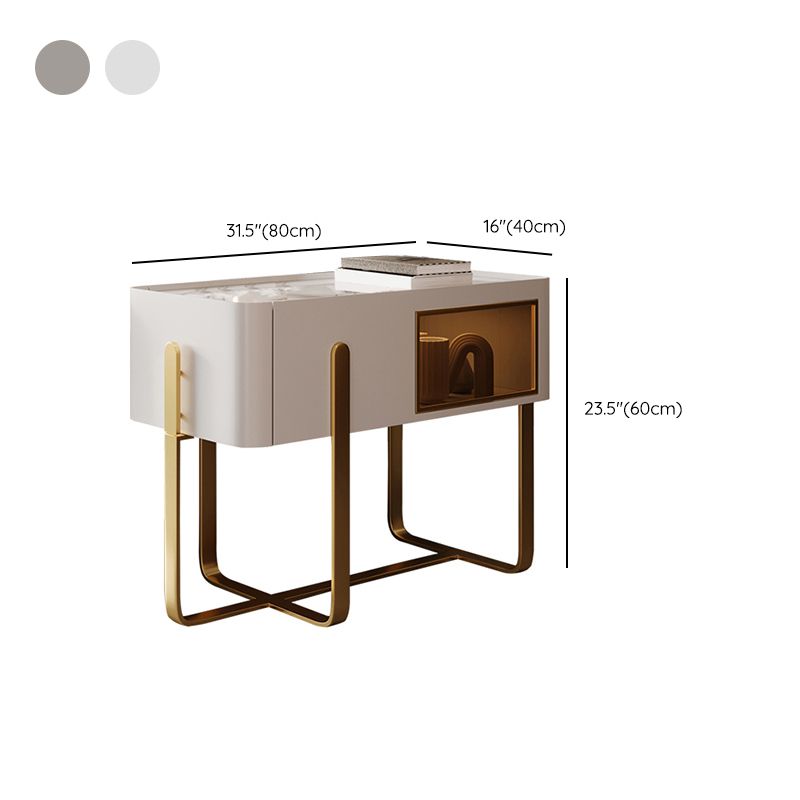 Tavolo di accento laterale in marmo della metà secolo
