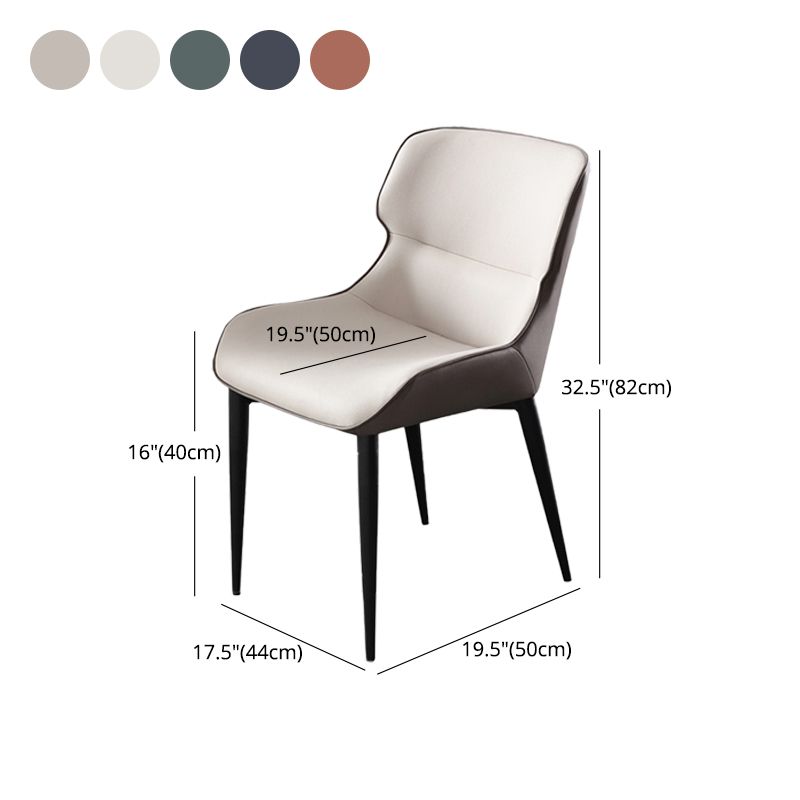 Dining Room Side Dining Chairs Leather Modern Armless Dining Chairs Clearhalo 'Dining Chairs' 'Dining Tables & Seating' 'dining_chair' 'furn' 'furn_dining_chair' 'Furniture' 'furniture_dining_chair' 'Kitchen & Dining Furniture' 1200x1200_5ce17edb-43ef-4697-82d0-56fe8dff2069
