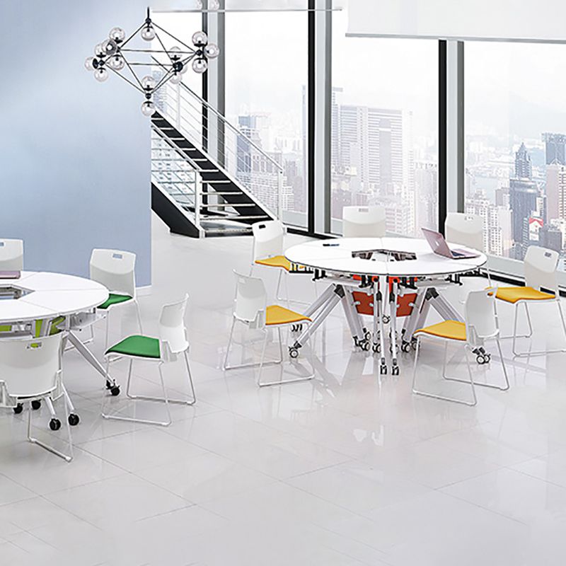 Sedia conferenza lombare senza braccio sedia a cornice in acciaio contemporaneo