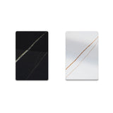 Stone Bar Table Glam Rectangle Bar Dining Table with Double Pedestal for Living Room Clearhalo 'Bar Furniture' 'Bar Tables' 'bar_tables' 'furn' 'furn_bar_tables' 'Furniture' 'Kitchen & Dining Furniture' 1200x1200_5ce20941-b6bf-4cdf-9610-43fcd28326df