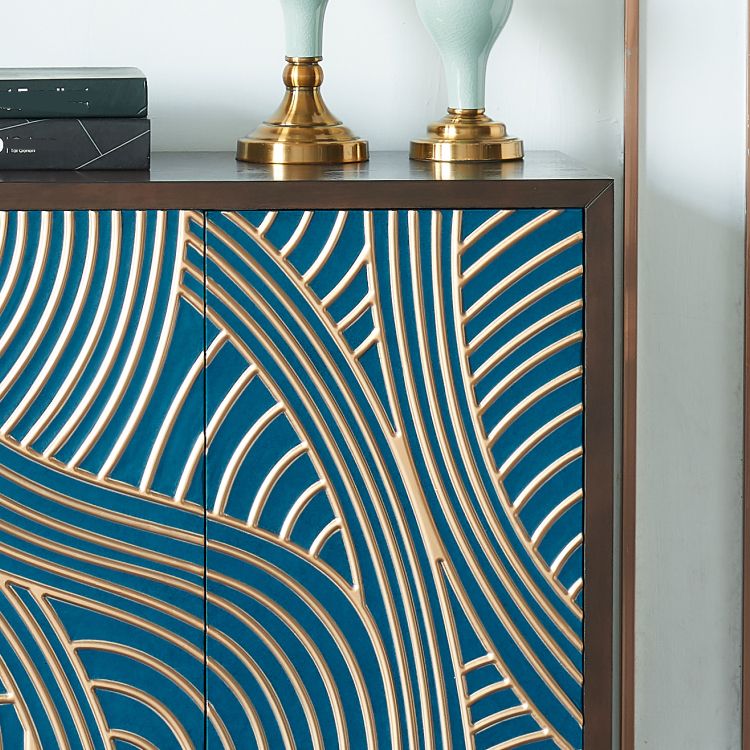 Table du buffet en bois massif armoire à butte contemporaine pour la cuisine