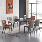 Indoor Industrial Arm Chair Wingback Metal Upholstered Dining Room Chair Clearhalo ' kitchen&dining_furn' 'Dining Chairs' 'Dining Tables & Seating' 'dining_chair' 'Furniture' 'furniture_dining_chair' 'Kitchen & Dining Furniture' 'kitchen' 1200x1200_5ce4a534-8976-4c26-a74d-03a5b8c14462
