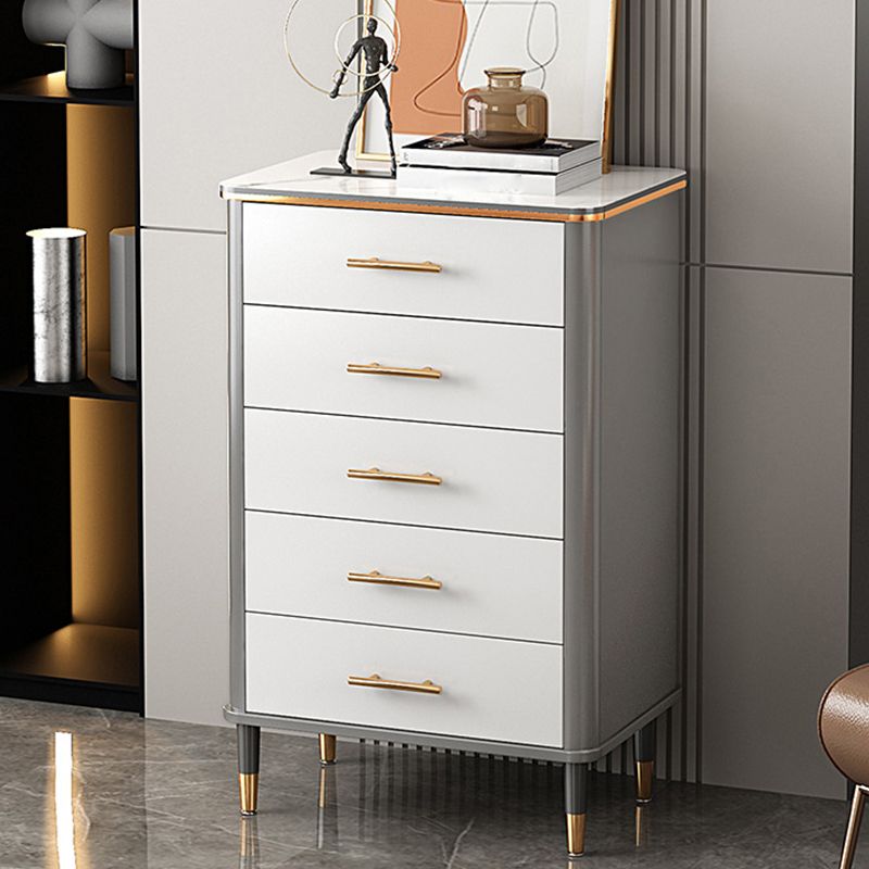 Cassa di accento di legno contemporaneo con gambe dritte 15,74 ".