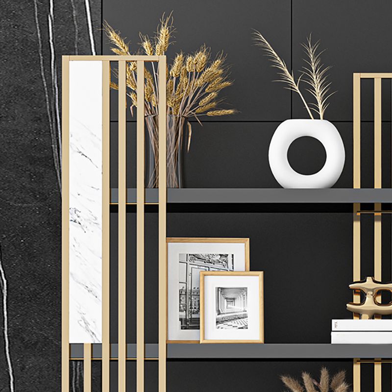 78.74"H Bookshelf Open Back Glam Style Bookcase for Study Room Home Office Clearhalo 'Bookcases' 'furn' 'furn_bookcases' 'Furniture' 'furniture_bookcases' 'kitchen' 'kitchen_bookcases' 'Living Room Furniture' 'Office Furniture' 1200x1200_5ce8ab4f-d69d-416c-9dd7-ff153c97a3c8