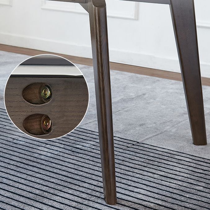 Mid-Century Modern Rectangle Table Grey Sintered Stone Table with 4 Ash Solid Wood Legs Clearhalo ' dining_table' 'Dining Tables & Seating' 'Dining Tables' 'furn' 'furn_dining_table' 'Furniture' 'furniture_dining_table' 'Kitchen & Dining Furniture' 'kitchen&dining_furn' 'kitchen' 'kitchen_dining_table' 1200x1200_5ce9135a-eaca-4da2-9fb8-04ff778e3e12