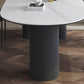 Contemporary Style Dining Table Stone 3-foot Dining Site Table for Home Clearhalo 'Dining Tables & Seating' 'Dining Tables' 'dining_table' 'furn' 'furn_dining_table' 'Furniture' 'Kitchen & Dining Furniture' 1200x1200_5ce98185-abde-4287-b14f-8f00392fc7e3