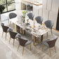 Luxury Sintered Stone Dining Set Rectangle 1/3/4/5/6/7/9 Pieces Dining Table with Chairs Clearhalo 'Dining Room Sets' 'Dining Tables & Seating' 'dining_room_set' 'furn' 'furn_dining_room_set' 'Furniture' 'furniture_dining_room_set' 'Kitchen & Dining Furniture' 1200x1200_5ce9d727-8094-4027-ba0c-8bbdbd949397