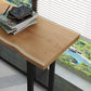 Metal Bar Table Rectangle Wood Top Bistro Pub Table Modern Style Breakfast Table