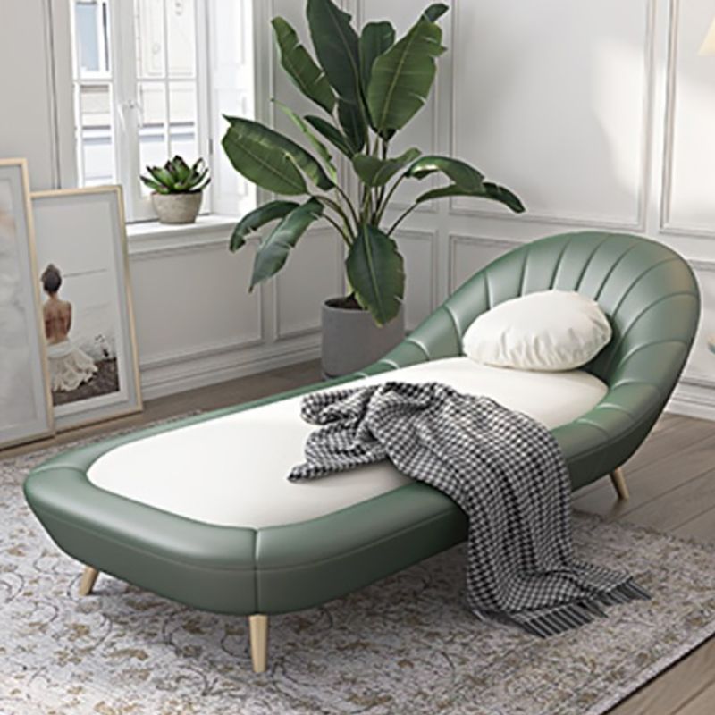 Modern Armless Chaise Lounge Faux Leather Chaise Lounge Sofa Clearhalo 'Chairs & Seating' 'Chaise Lounge' 'chaise_lounge' 'furn' 'furn_chaise_lounge' 'Furniture' 'Living Room Furniture' 1200x1200_5ceb965f-83d1-42ab-a648-8770e3a4a326