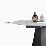 Modern Round Stone Dining Table Set 1/2/5/7 Pieces Dining Set for Home Use Clearhalo 'Dining Room Sets' 'Dining Tables & Seating' 'dining_room_set' 'furn' 'furn_dining_room_set' 'Furniture' 'furniture_dining_room_set' 'Kitchen & Dining Furniture' 1200x1200_5cec5cd9-09b0-4a49-b6d4-a0c3134ee0ef
