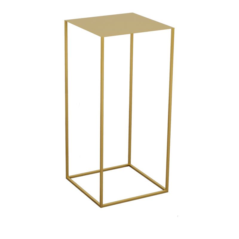 21.6"/29.5" Mid-Century Metal Square Top Side Table Frame End Table