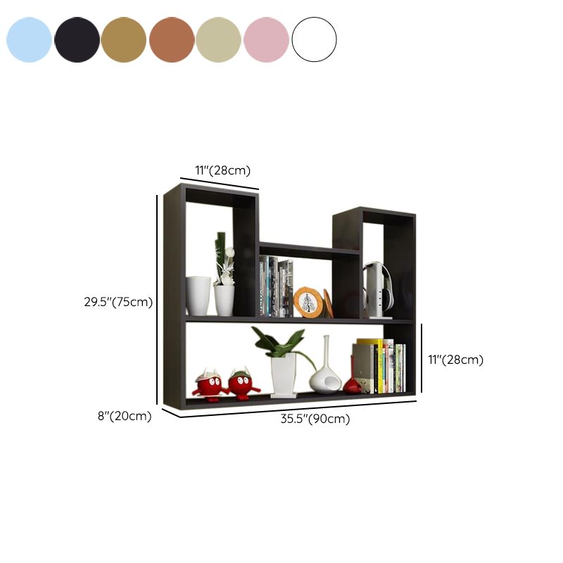 Modern Engineered Wood Bookcase Floating Wall Mounted Bookshelf Clearhalo 'Bookcases' 'furn' 'furn_bookcases' 'Furniture' 'Office Furniture' 1200x1200_5cf10c57-7e15-404f-b642-a76380e8fa30