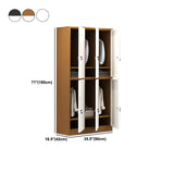 Contemporary Wardrobe Metal Freestanding Wardrobe Closet with Locks Clearhalo 'Armoires & Wardrobes' 'armoires_wardrobes' 'Bedroom Furniture' 'furn' 'furn_armoires_wardrobes' 'Furniture' 1200x1200_5cf37ed7-d6e7-45cb-9b2a-b4f636262ff5