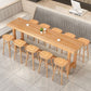 Luxury Solid Wood Bar Table Set 1/2/5/6/11 Pieces Counter Table with Backless Stools Clearhalo 'Bar Furniture' 'furn' 'furn_home_bar_bar_sets' 'Furniture' 'Home Bars & Bar Sets' 'home_bar_bar_sets' 'Kitchen & Dining Furniture' 1200x1200_5cf3fed9-408b-466a-82ac-4c36b5ae467a