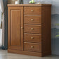 Contemporary Rectangle 1 - Door Standard with Drawer Bar Pulls Chest