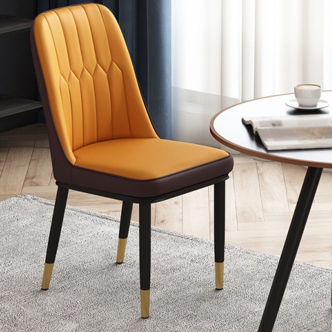 Metal Contemporary Modern Indoor-Outdoor Side Chair Parsons Chair Clearhalo 'Dining Chairs' 'Dining Tables & Seating' 'dining_chair' 'furn' 'furn_dining_chair' 'Furniture' 'furniture_dining_chair' 'Kitchen & Dining Furniture' 1200x1200_5cf585a7-8ee9-432b-b015-bae4addda4f4