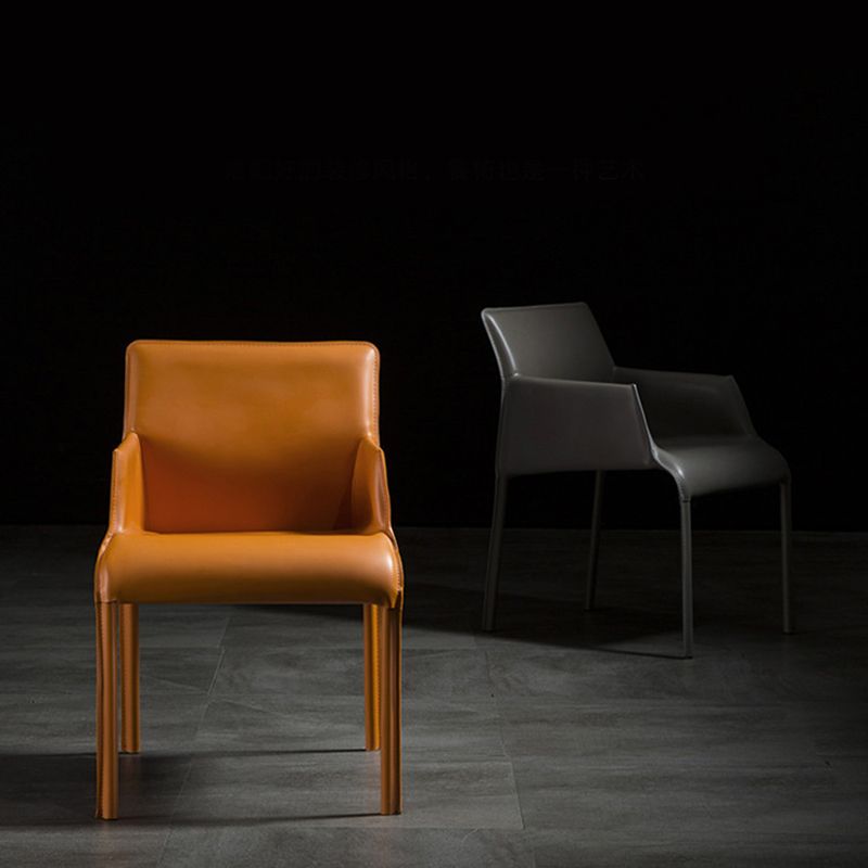 Sedia a braccio contemporanea sedia sala da pranzo solida per cucina