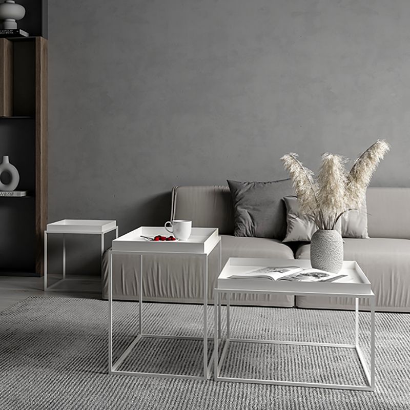 Tavolino moderno in legno tavolino rettangolare a forma di cocktail pieghevole