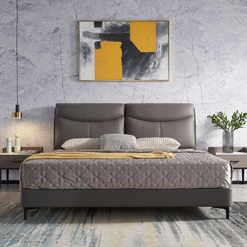 Letto a pannello in pelle autentica Colore Solido Passa rivestita Standard